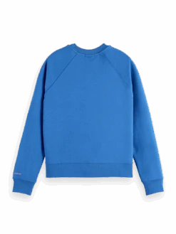 Scotch & Soda Raglan Regular-Fit Sweatshirt -Scotch & Soda 166605 Pacific 20Blue BCK