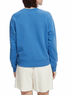 Scotch & Soda Raglan Regular-Fit Sweatshirt -Scotch & Soda 166605 Pacific 20Blue NHD BCK
