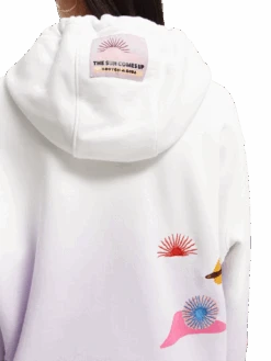 Scotch & Soda Abel Macias Loose-Fit Graphic Hoodie 14 Scotch & Soda Abel Macias Loose-Fit Graphic Hoodie -Scotch & Soda 166754 Lilac NHD DTL1