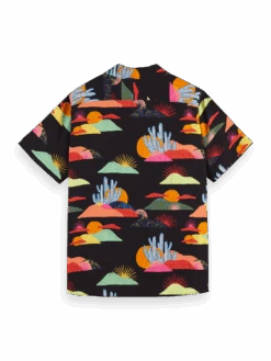 Scotch & Soda Abel Macias Printed Short Sleeve Shirt 15 Scotch & Soda Abel Macias Printed Short Sleeve Shirt -Scotch & Soda 166796 Combo 20A BCK