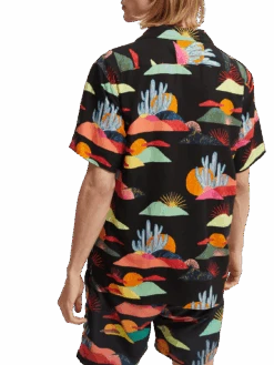Scotch & Soda Abel Macias Printed Short Sleeve Shirt 12 Scotch & Soda Abel Macias Printed Short Sleeve Shirt -Scotch & Soda 166796 Combo 20A NHD BCK