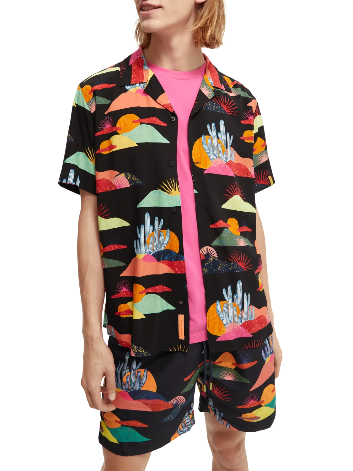 Scotch & Soda Abel Macias Printed Short Sleeve Shirt 3 Scotch & Soda Abel Macias Printed Short Sleeve Shirt