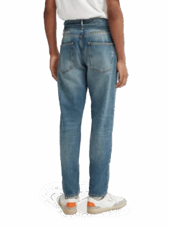 Scotch & Soda The Spin Denim Chino - Washed Out -Scotch & Soda 166864 Washed 20Indigo NHD BCK
