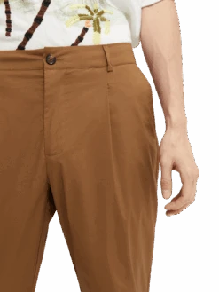 Scotch & Soda Blake Regular Tapered-Fit Chino -Scotch & Soda 166896 Taupe NHD DTL2