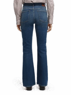 Scotch & Soda The Charm Flared Organic Cotton Jeans -Scotch & Soda 167051 Unstoppable 20Blue MDL BCK