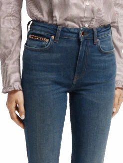 Scotch & Soda The Charm Flared Organic Cotton Jeans -Scotch & Soda 167051 Unstoppable 20Blue MDL DTL1