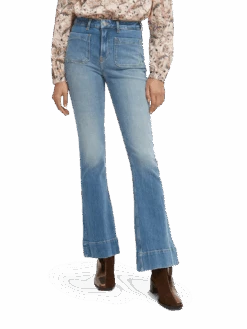 Scotch & Soda The Charm High-Rise Flared Jeans -Scotch & Soda 167052 Blue 20Flight MDL CRP