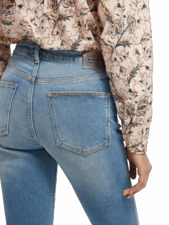 Scotch & Soda The Charm High-Rise Flared Jeans -Scotch & Soda 167052 Blue 20Flight MDL DTL1