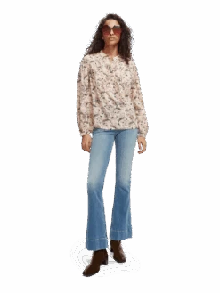 Scotch & Soda The Charm High-Rise Flared Jeans -Scotch & Soda 167052 Blue 20Flight MDL FNT