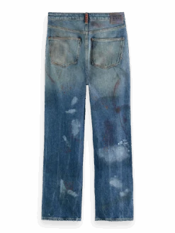 Scotch & Soda The Sky Straight Leg Distressed Jeans -Scotch & Soda 167056 Stardust BCK