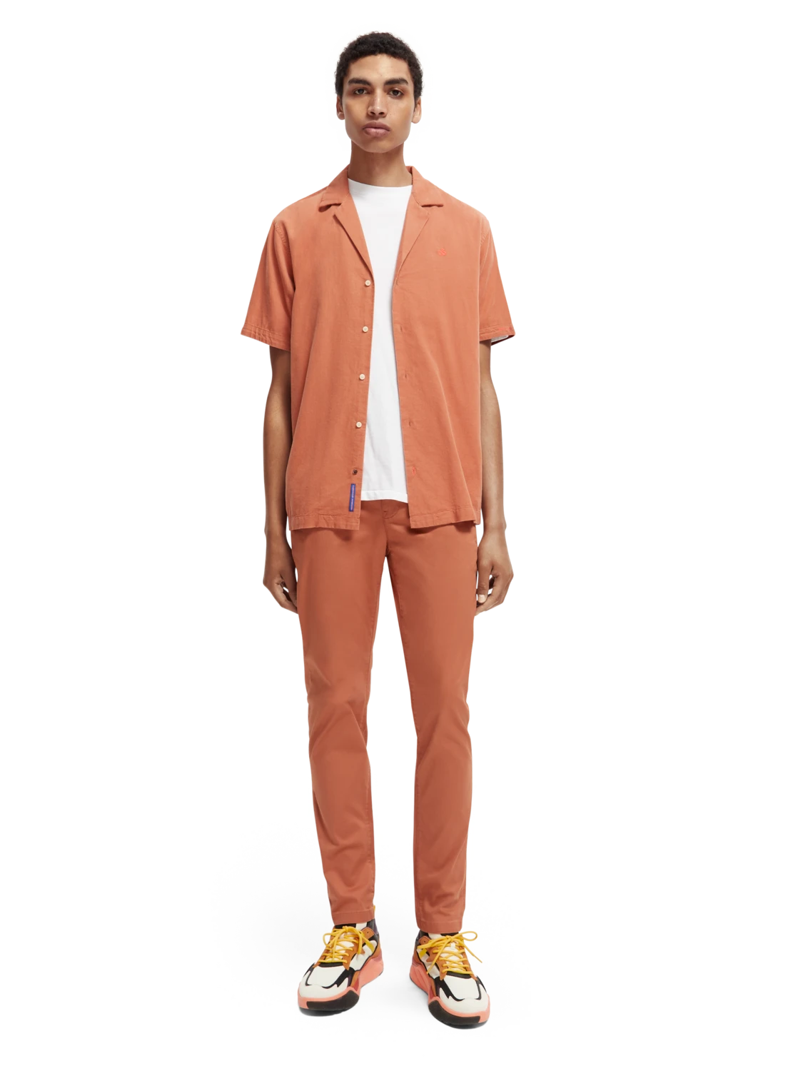 Scotch & Soda The Mott Super Slim-Fit Organic Cotton Chino 14 Scotch & Soda The Mott Super Slim-Fit Organic Cotton Chino - Image 12