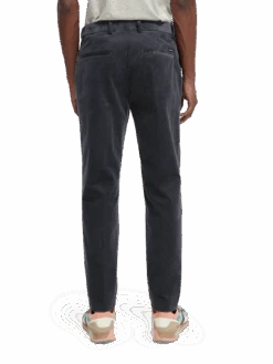 Scotch & Soda The Stuart Slim-Fit Corduroy Chino -Scotch & Soda 167146 Graphite MDL BCK