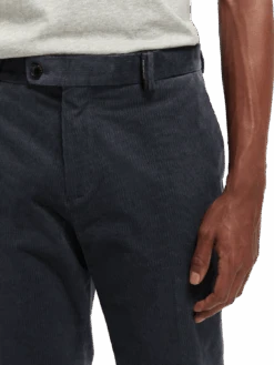 Scotch & Soda The Stuart Slim-Fit Corduroy Chino -Scotch & Soda 167146 Graphite MDL DTL1