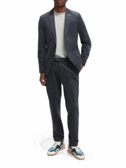 Scotch & Soda The Stuart Slim-Fit Corduroy Chino -Scotch & Soda 167146 Graphite NHD FNT