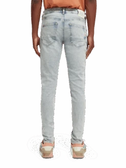 Scotch & Soda The Skim Super-Slim Fit Jeans - Blue Splash -Scotch & Soda 167162 Blue 20Splash MDL BCK