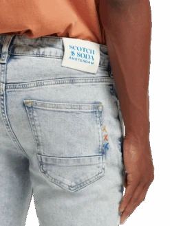 Scotch & Soda The Skim Super-Slim Fit Jeans - Blue Splash -Scotch & Soda 167162 Blue 20Splash MDL DTL3