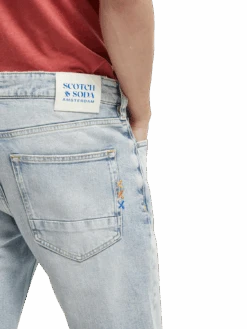 Scotch & Soda The Skim Super-Slim Fit Jeans - Blue Splash -Scotch & Soda 167162 Blue 20Splash NHD DTL2