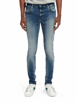 Scotch & Soda The Skim Super-Slim Fit Jeans - Faded Touch 27 Scotch & Soda The Skim Super-Slim Fit Jeans - Faded Touch -Scotch & Soda 167165 Faded 20Touch MDL CRP