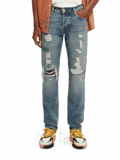 Scotch & Soda The Ralston Premium Organic Regular Slim Fit Jeans - Space Race -Scotch & Soda 167176 Space 20Race MDL CRP