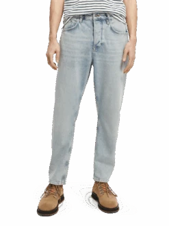 Scotch & Soda The Dean Loose Tapered-Fit Jeans - Blue Splash -Scotch & Soda 167189 Blue 20Splash MDL CRP