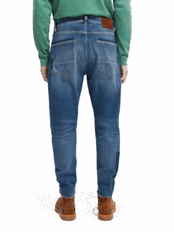 Scotch & Soda The Dean Loose Tapered-Fit Patchwork Jeans -Scotch & Soda 167190 Innovate 20Blue NHD BCK