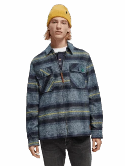 Scotch & Soda Checked Cotton Jacket -Scotch & Soda 167204 Combo 20B MDL CRP