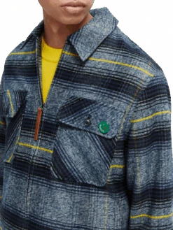 Scotch & Soda Checked Cotton Jacket -Scotch & Soda 167204 Combo 20B NHD DTL1