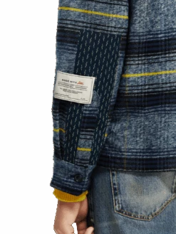 Scotch & Soda Checked Cotton Jacket -Scotch & Soda 167204 Combo 20B NHD DTL2