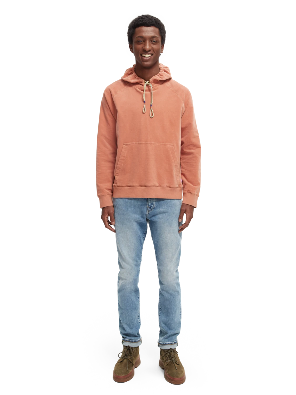 Scotch & Soda Fine Corduroy Organic Cotton Hoodie 14 Scotch & Soda Fine Corduroy Organic Cotton Hoodie - Image 12