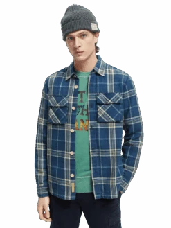 Scotch & Soda Checked Overshirt -Scotch & Soda 167251 Combo 20A MDL DTL1