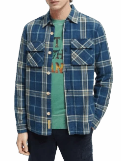 Scotch & Soda Checked Overshirt -Scotch & Soda 167251 Combo 20A NHD DTL1