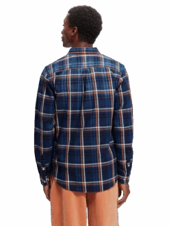 Scotch & Soda Slim-Fit Yarn-Dyed Checked Shirt -Scotch & Soda 167256 Combo 20B MDL BCK