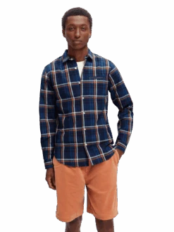 Scotch & Soda Slim-Fit Yarn-Dyed Checked Shirt -Scotch & Soda 167256 Combo 20B MDL CRP