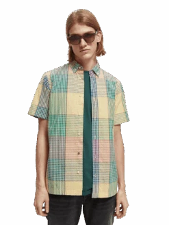 Scotch & Soda Bb-Checked Organic Cotton Shirt 20 Scotch & Soda Bb-Checked Organic Cotton Shirt -Scotch & Soda 167295 Combo 20C MDL CRP