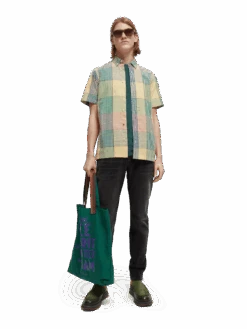 Scotch & Soda Bb-Checked Organic Cotton Shirt 21 Scotch & Soda Bb-Checked Organic Cotton Shirt -Scotch & Soda 167295 Combo 20C MDL FNT