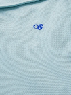 Scotch & Soda Short-Sleeved Corduroy Camp Shirt -Scotch & Soda 167298 Sky 20Melange DTL6