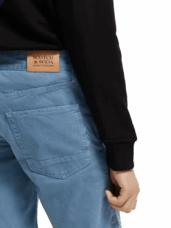 Scotch & Soda Ralston Garment-Dyed Twill Shorts 28 Scotch & Soda Ralston Garment-Dyed Twill Shorts -Scotch & Soda 167300 Cosmos 20Blue MDL DTL1