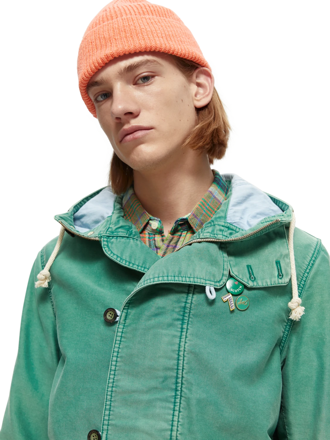 Scotch & Soda Organic Washed Colour Block Hooded Jacket 14 Scotch & Soda Organic Washed Colour Block Hooded Jacket - Image 12