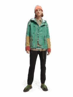 Scotch & Soda Organic Washed Colour Block Hooded Jacket 32 Scotch & Soda Organic Washed Colour Block Hooded Jacket -Scotch & Soda 167309 Combo 20A MDL FNT