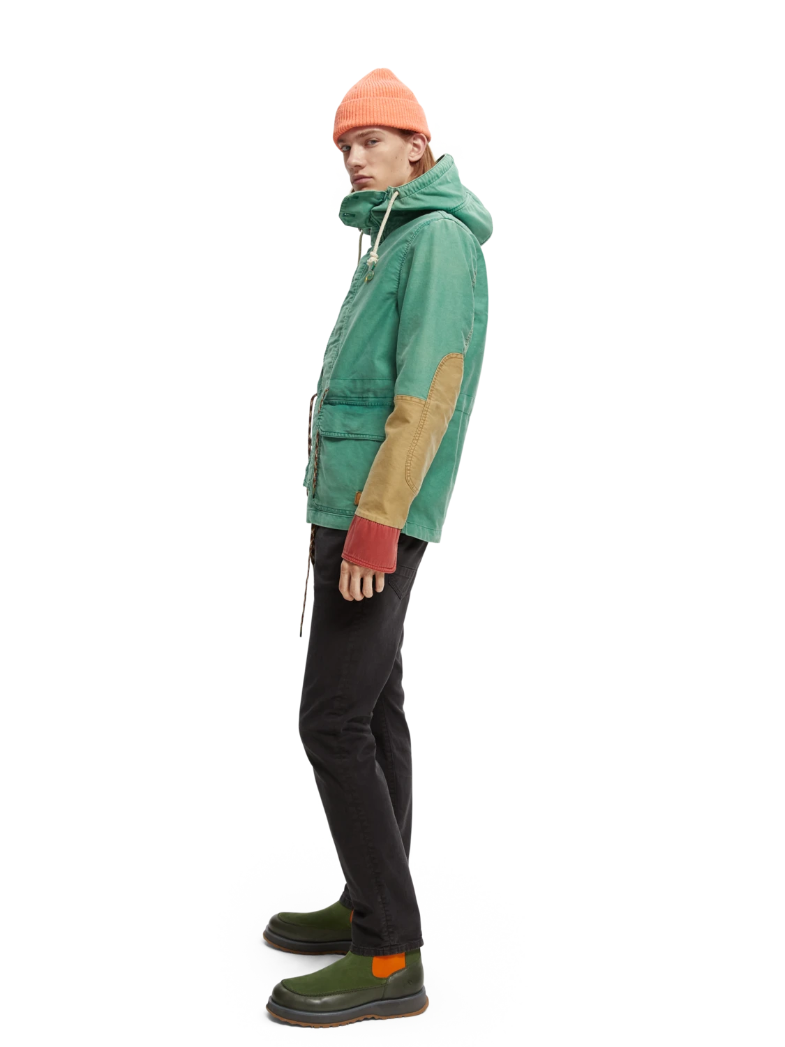 Scotch & Soda Organic Washed Colour Block Hooded Jacket 17 Scotch & Soda Organic Washed Colour Block Hooded Jacket - Image 15