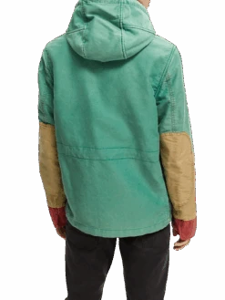 Scotch & Soda Organic Washed Colour Block Hooded Jacket 21 Scotch & Soda Organic Washed Colour Block Hooded Jacket -Scotch & Soda 167309 Combo 20A NHD BCK