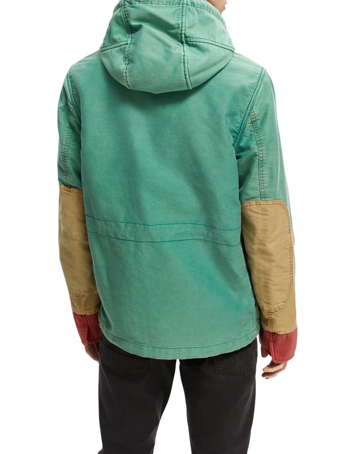 Scotch & Soda Organic Washed Colour Block Hooded Jacket 5 Scotch & Soda Organic Washed Colour Block Hooded Jacket - Image 3