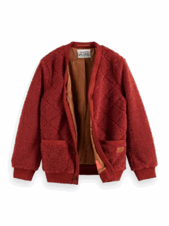 Scotch & Soda Teddy Cardigan -Scotch & Soda 167357 Red 20Earth DTL1