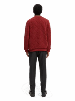 Scotch & Soda Teddy Cardigan -Scotch & Soda 167357 Red 20Earth MDL BCK