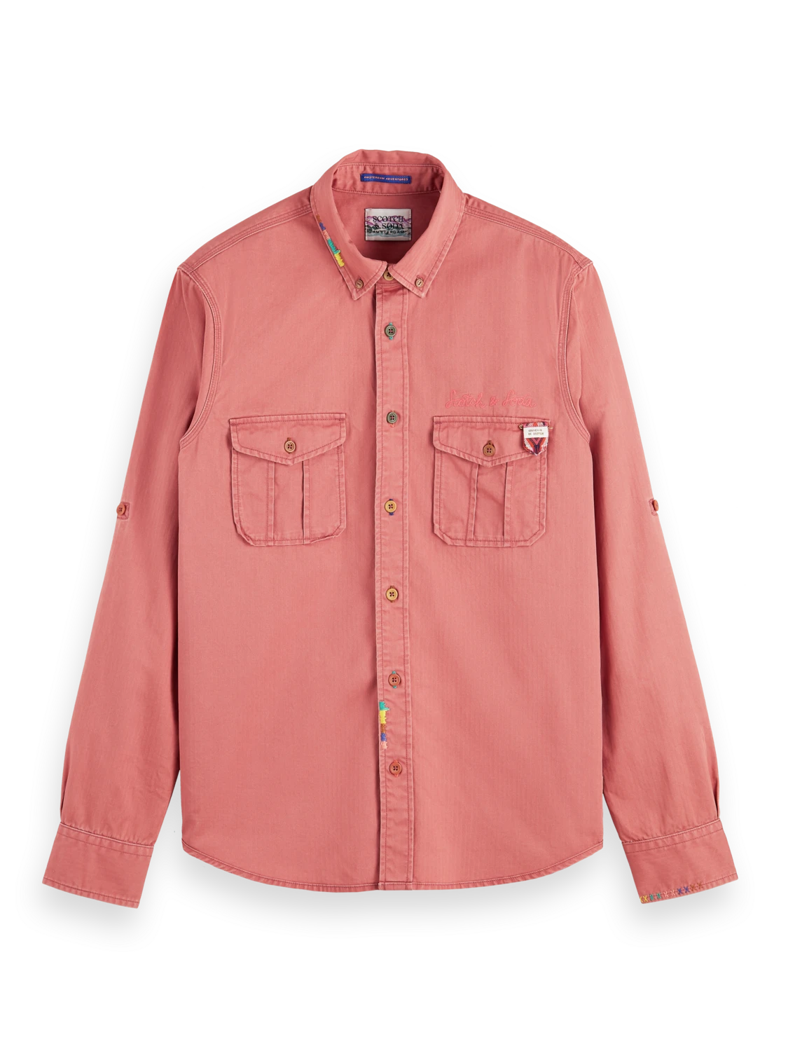 Scotch & Soda Regular-Fit Washed Shirt 11 Scotch & Soda Regular-Fit Washed Shirt - Image 9