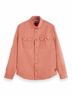 Scotch & Soda Regular-Fit Washed Shirt 25 Scotch & Soda Regular-Fit Washed Shirt -Scotch & Soda 167383 Mars DTL1