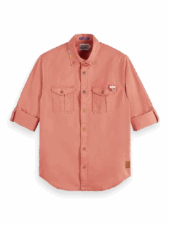 Scotch & Soda Regular-Fit Washed Shirt 20 Scotch & Soda Regular-Fit Washed Shirt -Scotch & Soda 167383 Mars FNT