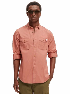 Scotch & Soda Regular-Fit Washed Shirt 27 Scotch & Soda Regular-Fit Washed Shirt -Scotch & Soda 167383 Mars MDL CRP