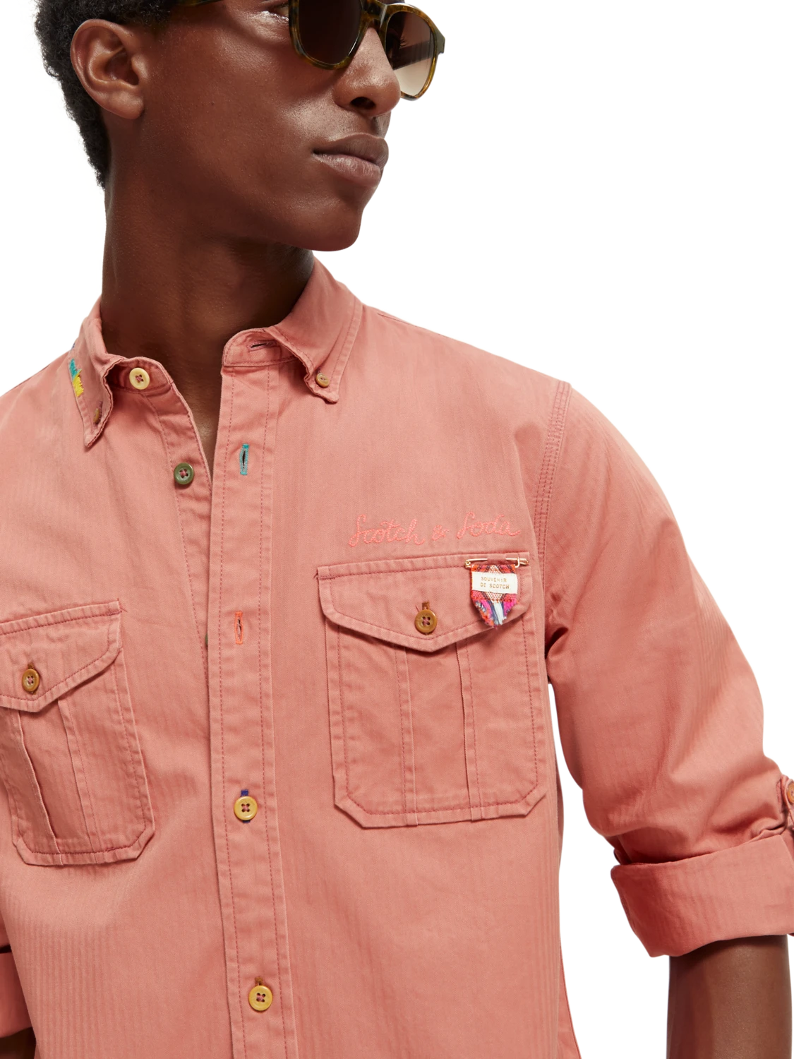 Scotch & Soda Regular-Fit Washed Shirt 15 Scotch & Soda Regular-Fit Washed Shirt - Image 13