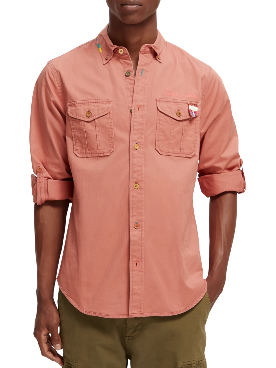 Scotch & Soda Regular-Fit Washed Shirt 3 Scotch & Soda Regular-Fit Washed Shirt